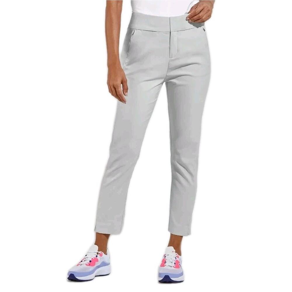 COOLIBAR Slate Grey Valorus Performance Golf Pants UPF 50+ Stretch Women's 10